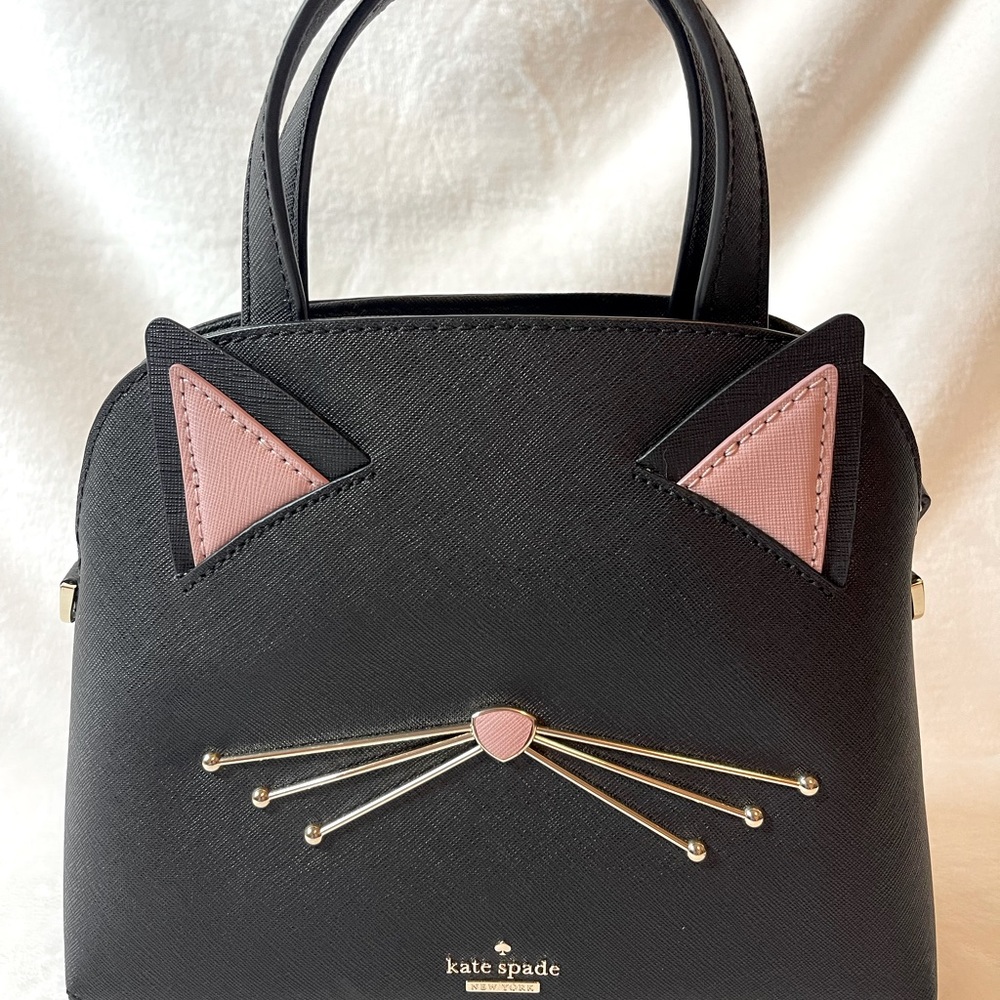 Kate Spade black hand bag, EUC
